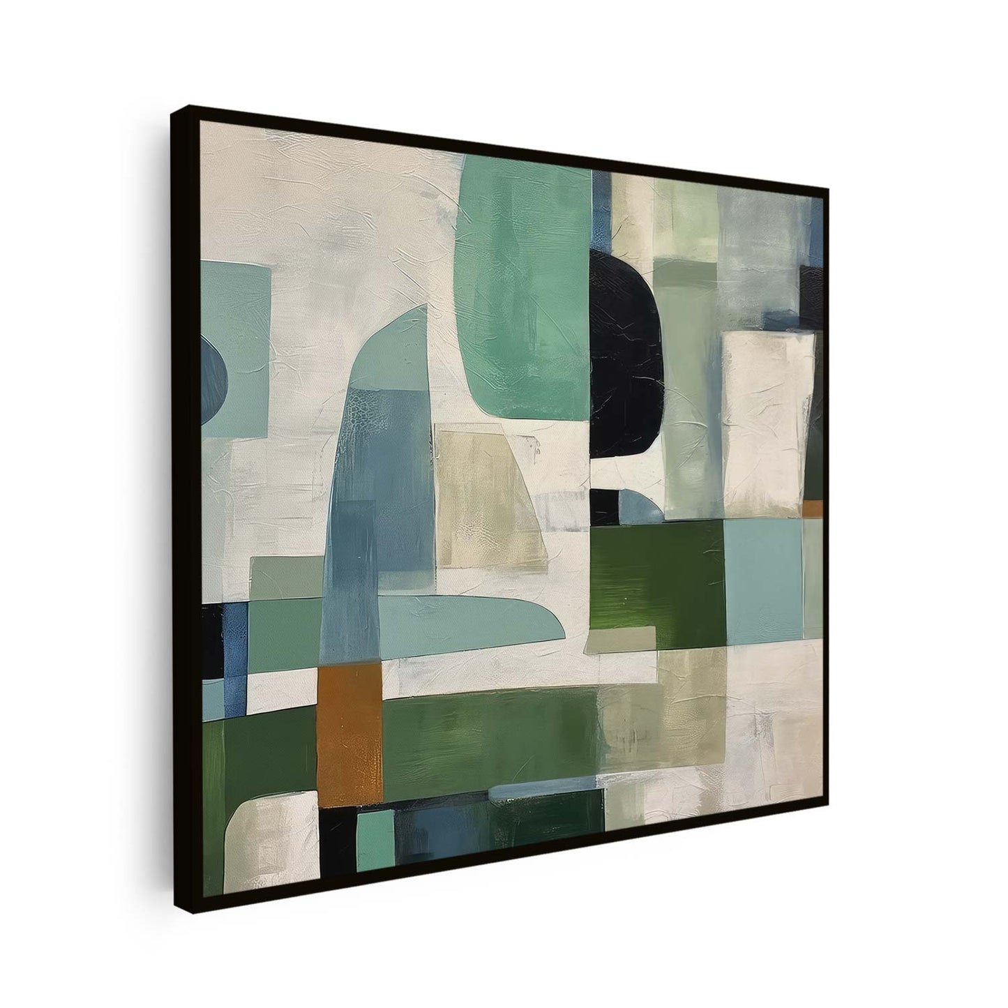 Tableau abstrait aux formes colorées KWADECO