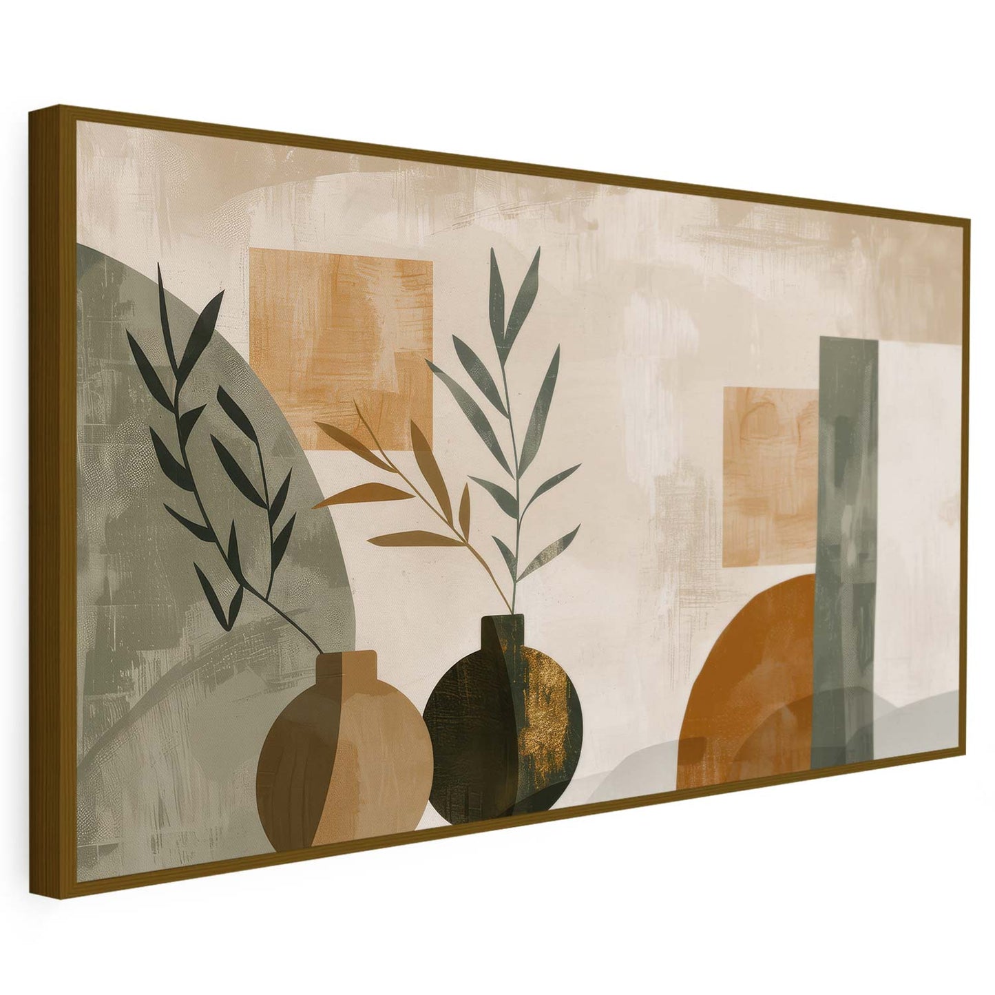 Tableau sur toile d'abstraction baho artistique KWADECO