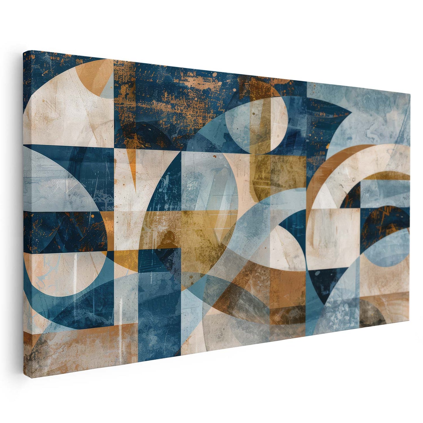 Tableau sur toile d'abstraction en formes KWADECO