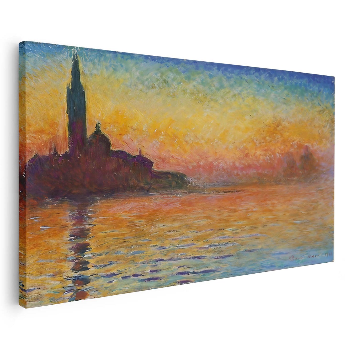 Coucher de soleil à Venise Claude Monet KWADECO