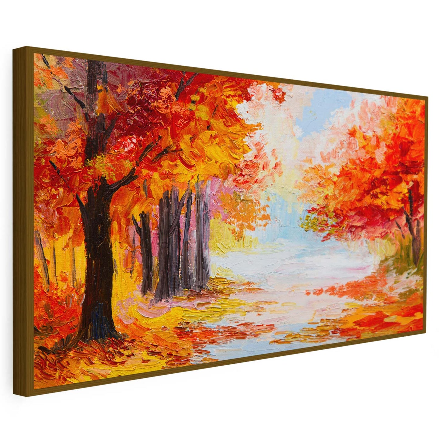 Tableau sur toile d'un arbre en automne KWADECO