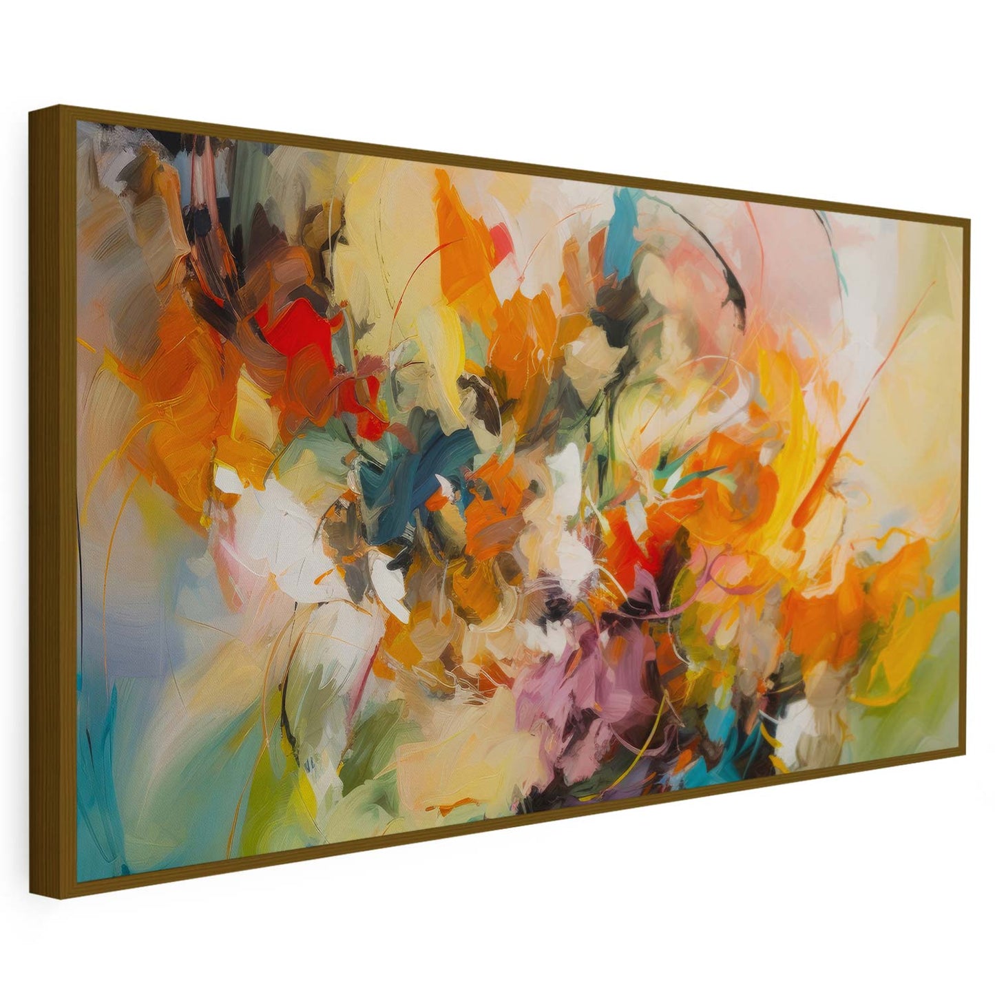 Tableau sur toile abstrait coloré KWADECO