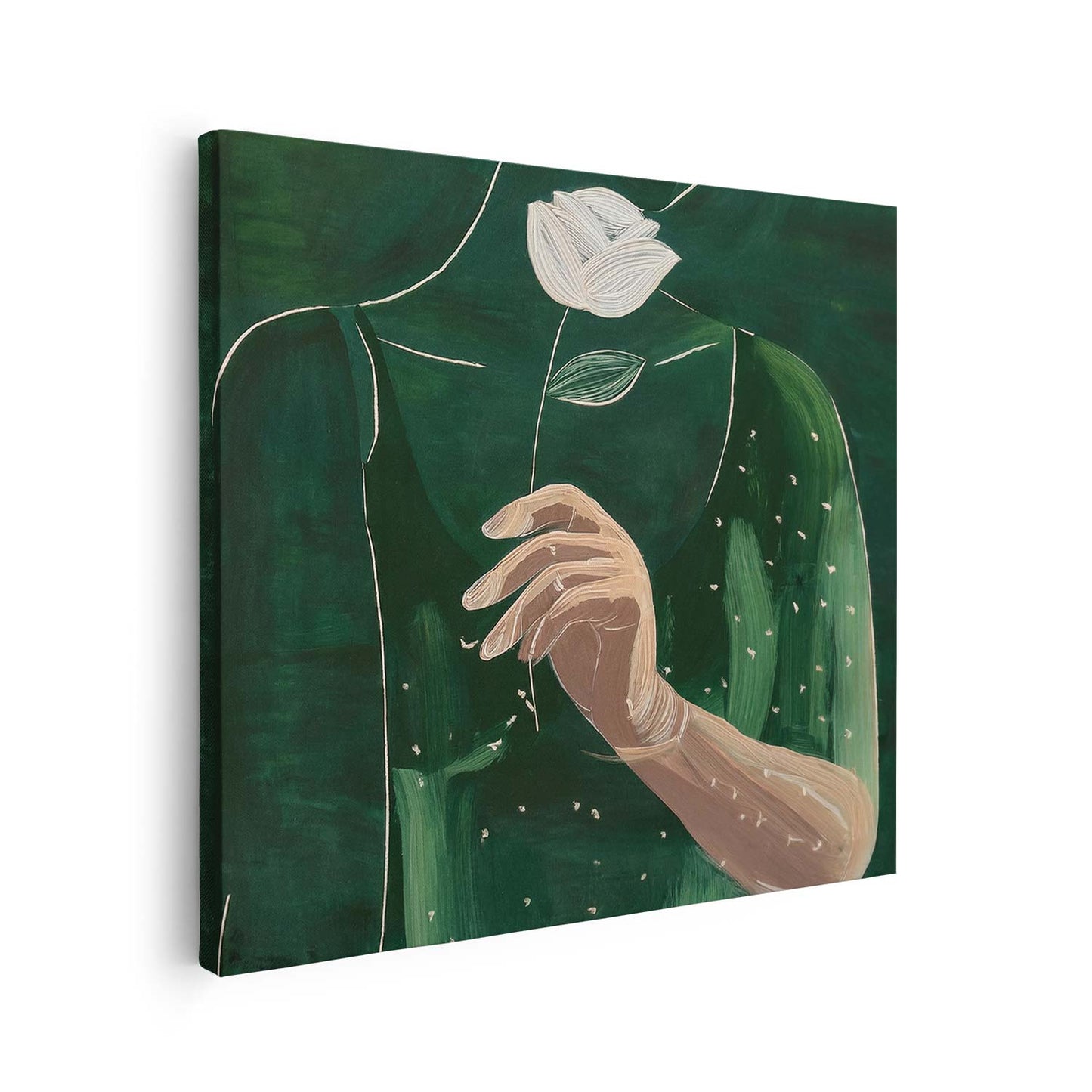 Tableau sur toile silhouette femme KWADECO