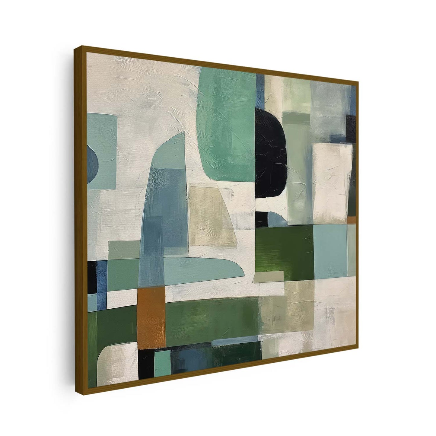 Tableau abstrait aux formes colorées KWADECO