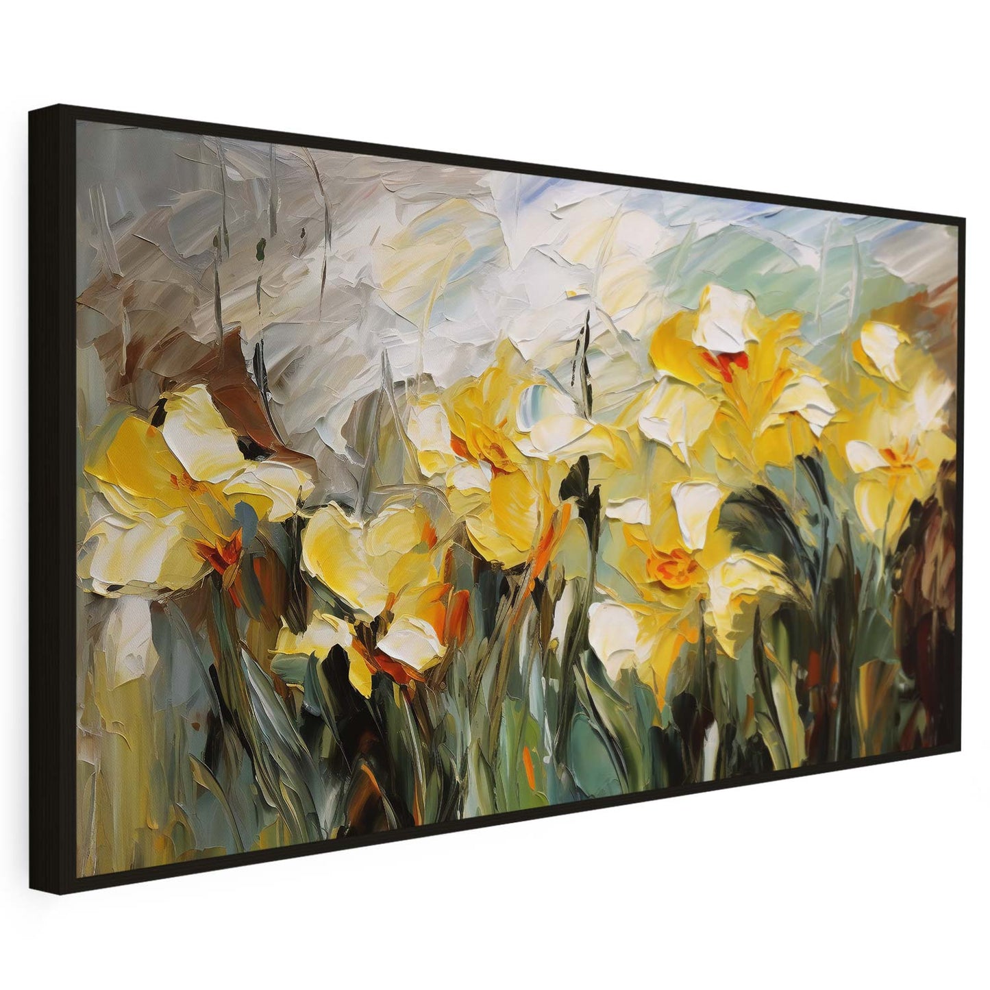Tableau sur toile de fleurs KWADECO