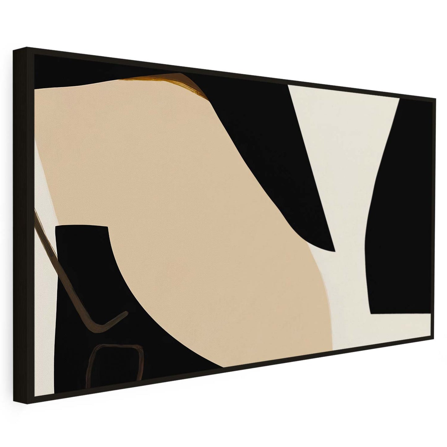 Tableau sur toile abstrait de formes minimaliste art KWADECO