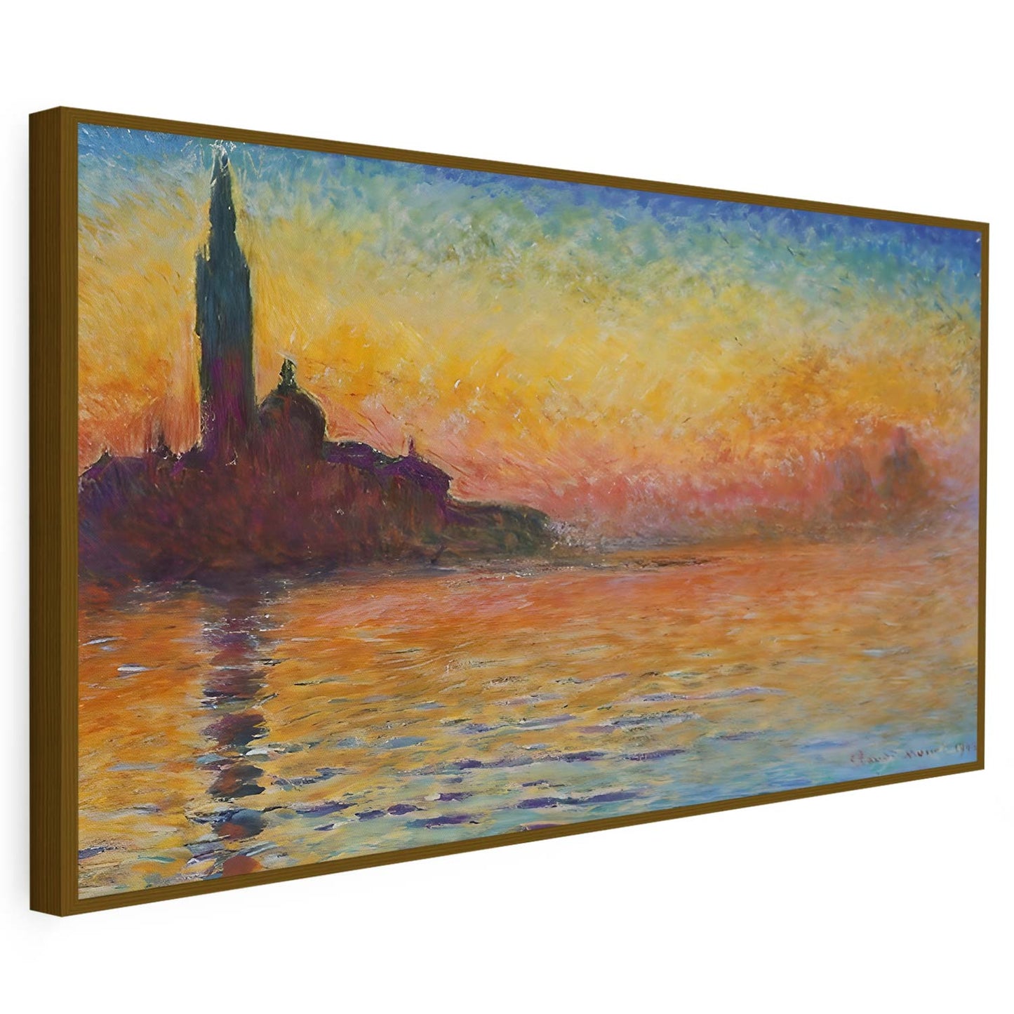 Coucher de soleil à Venise Claude Monet KWADECO