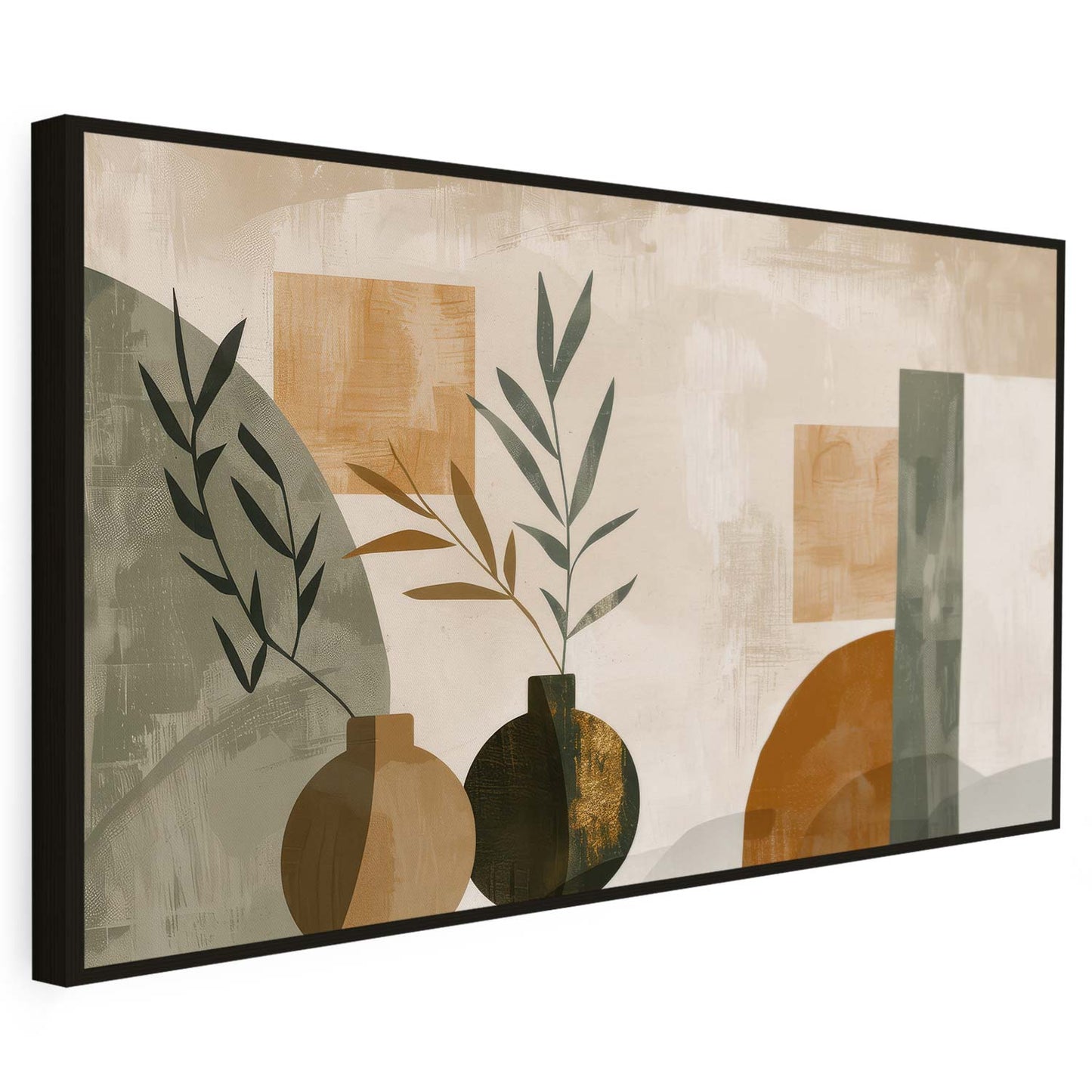 Tableau sur toile d'abstraction baho artistique KWADECO