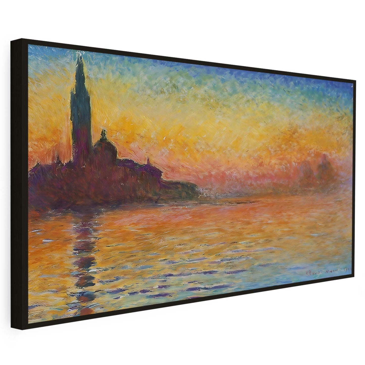 Coucher de soleil à Venise Claude Monet KWADECO