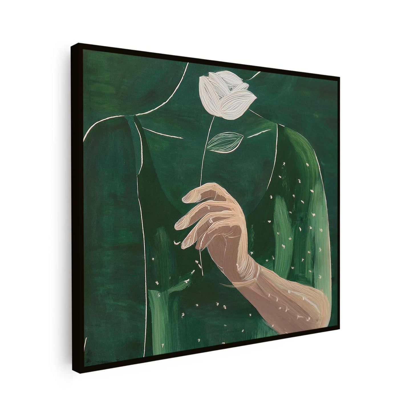 Tableau sur toile silhouette femme KWADECO