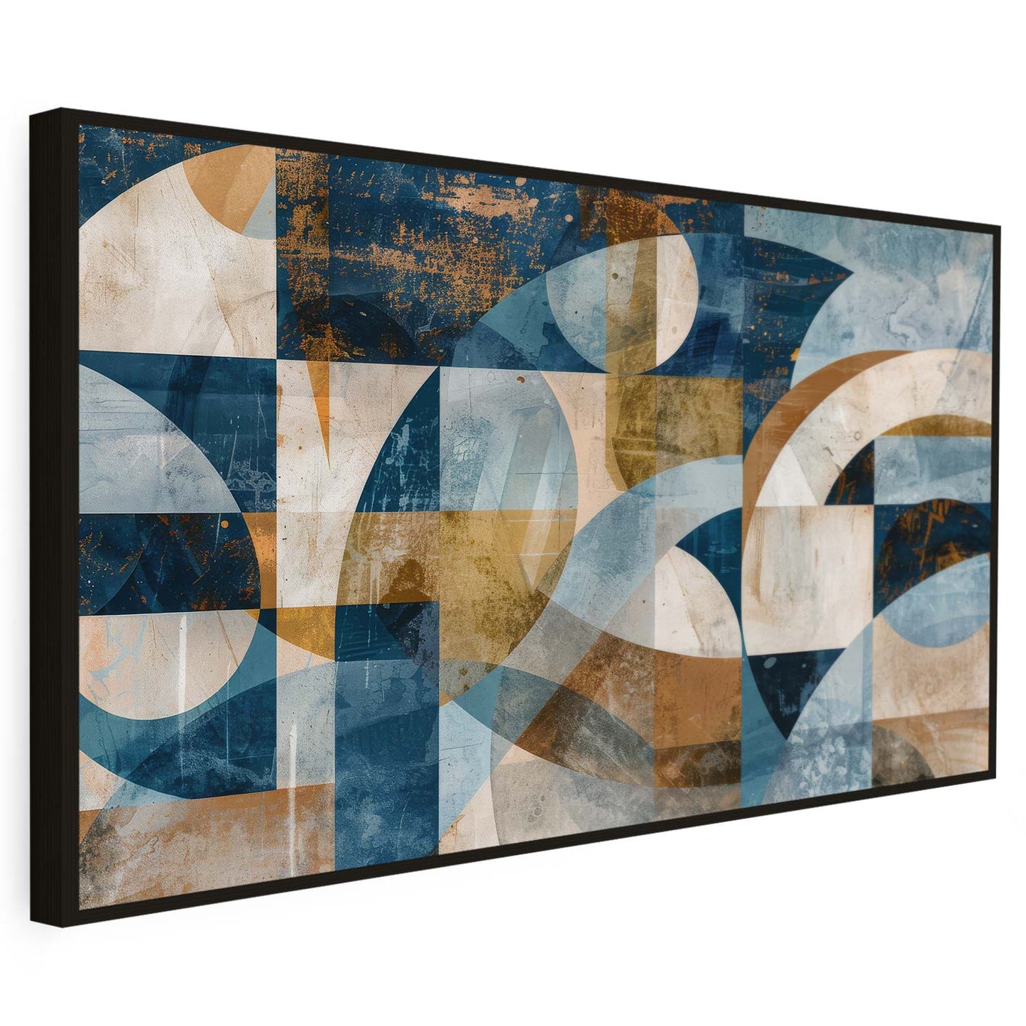 Tableau sur toile d'abstraction en formes KWADECO