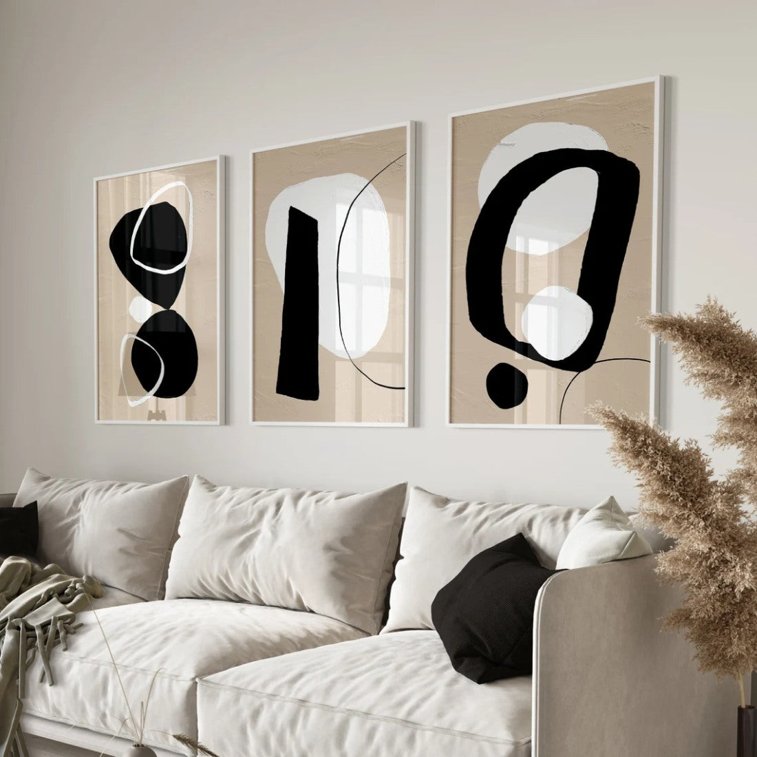 Poster sous verre, art abstrait moderne KWADECO
