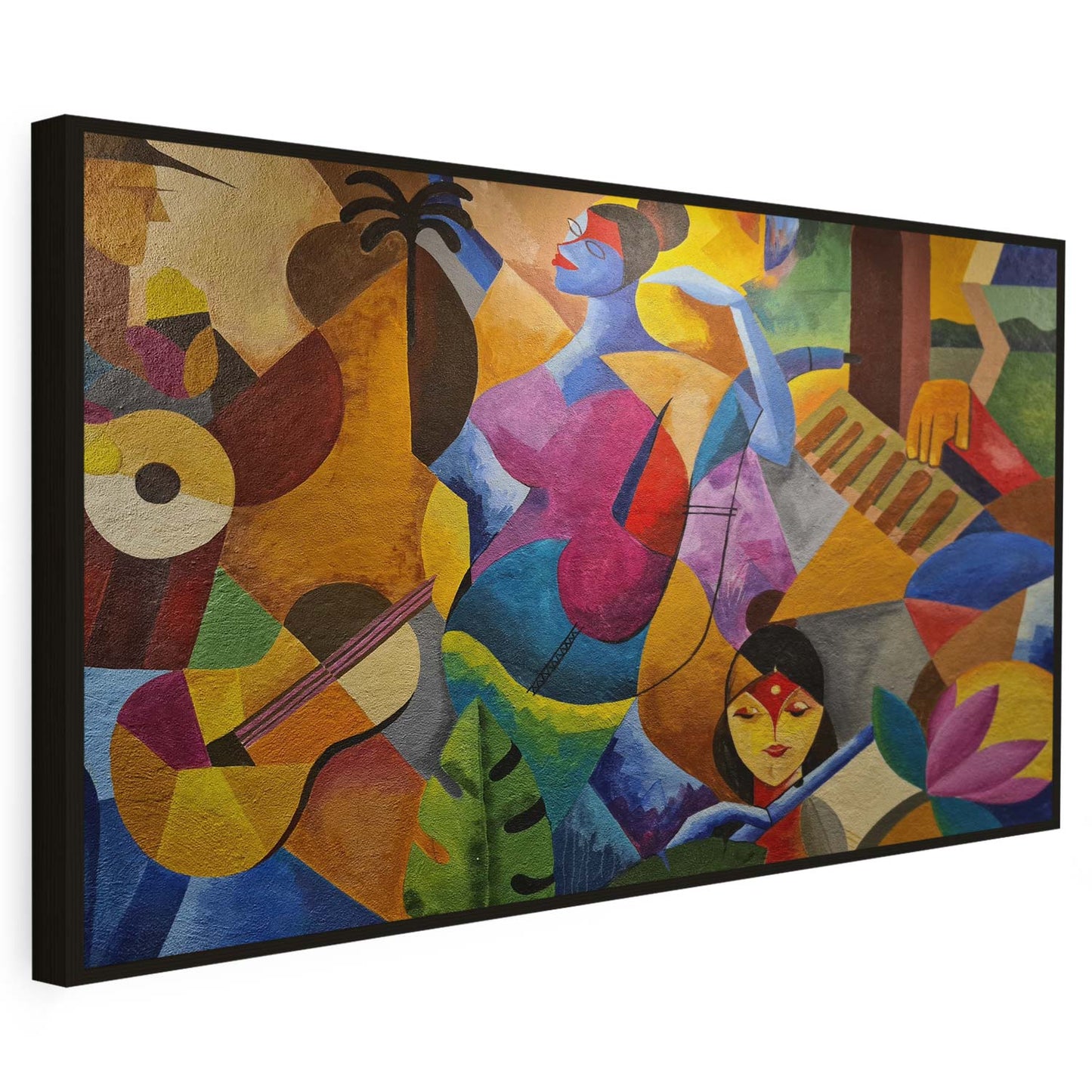 Tableau sur toile moderne des formes colorées KWADECO