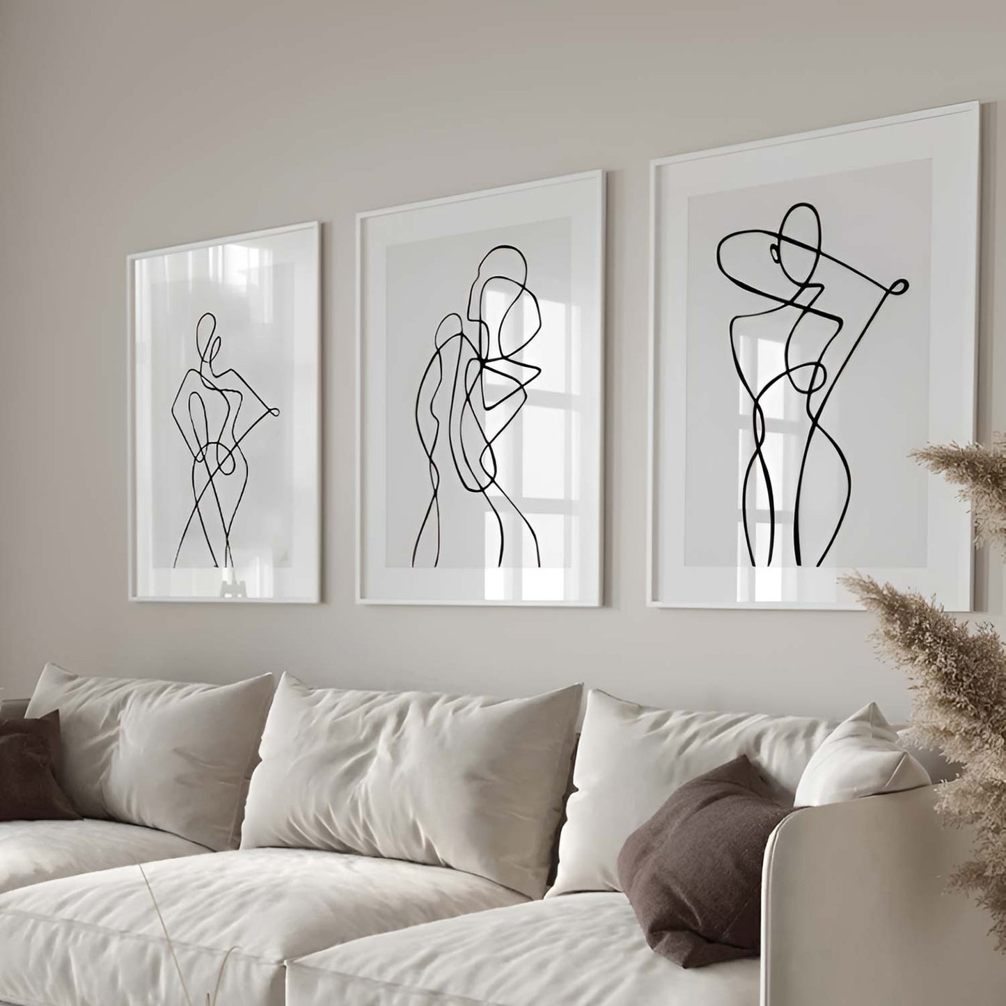 Poster sous verre, silhouette de femme KWADECO