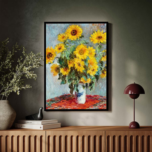 Bouquet de tournesols Claude Monet