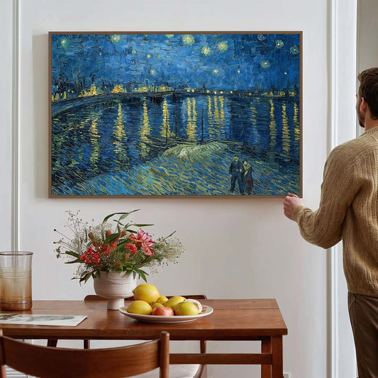 Nuit étoilée sur le Rhône Van Gogh
