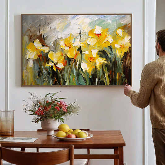 Tableau sur toile de fleurs