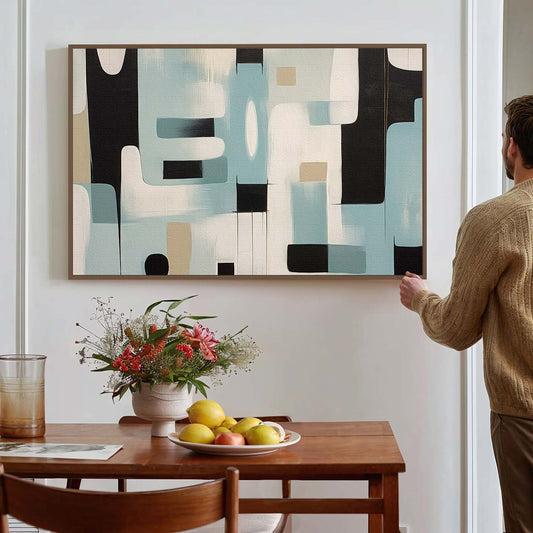 Tableau sur toile abstrait de formes