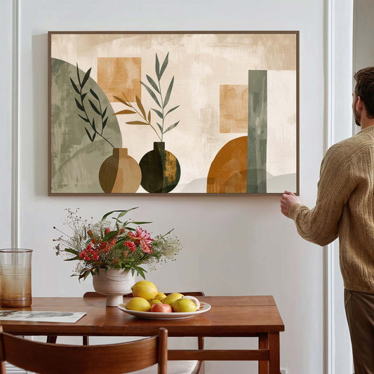 Tableau sur toile d'abstraction baho artistique