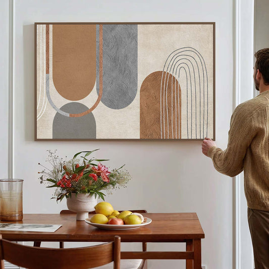 Tableau sur toile abstraite moderne baho art