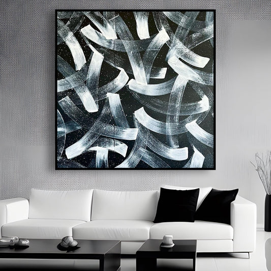 Tableau sur toile calligraphie minimaliste