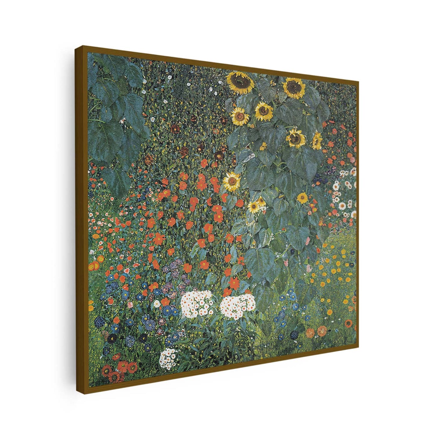 Jardin de ferme avec tournesols Gustav Klimt KWADECO