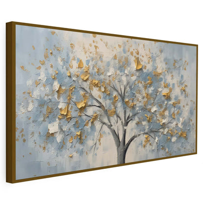 Tableau sur toile d'arbre doré effet 3d KWADECO