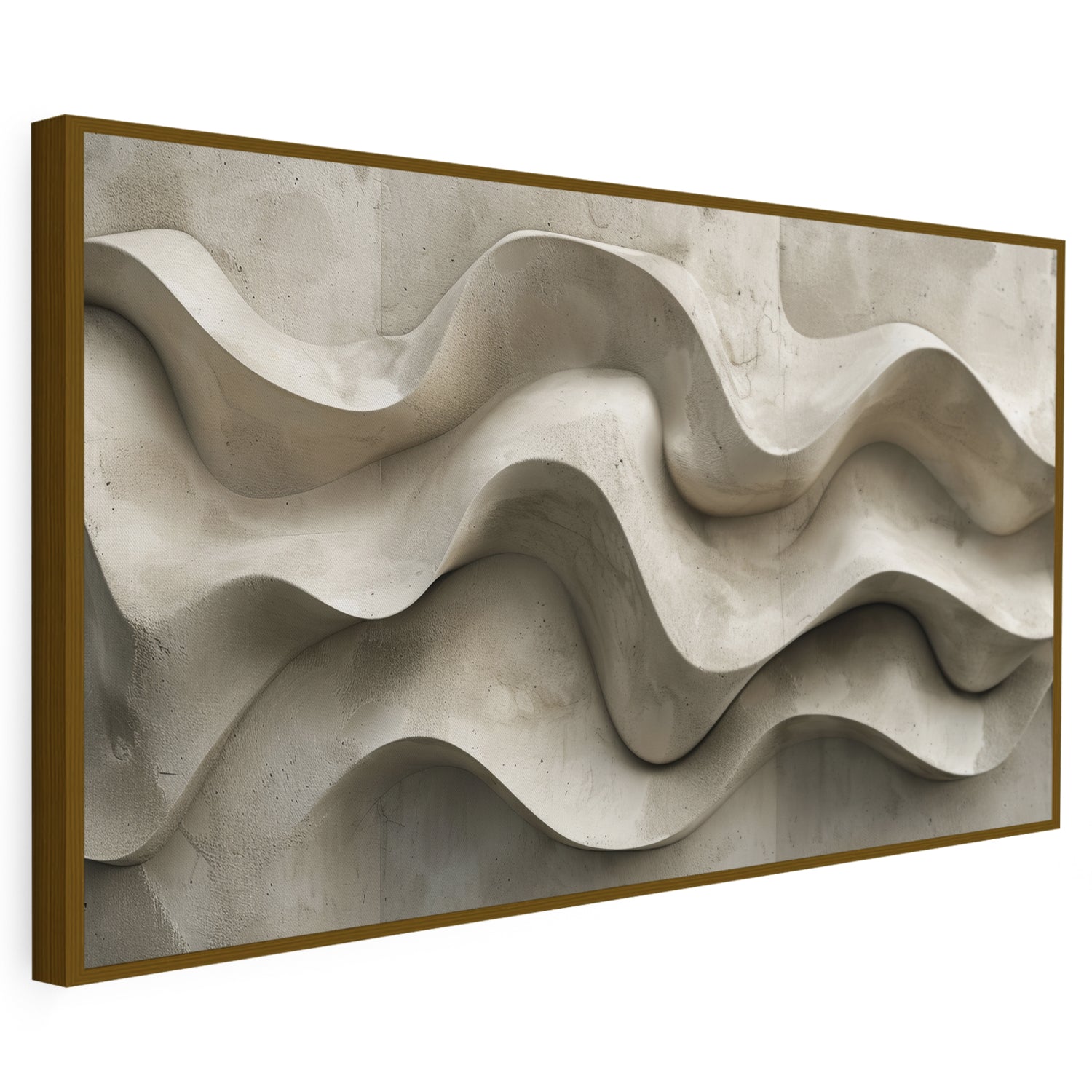 Tableau sur toile représentant une vague rocheuse effet 3D KWADECO
