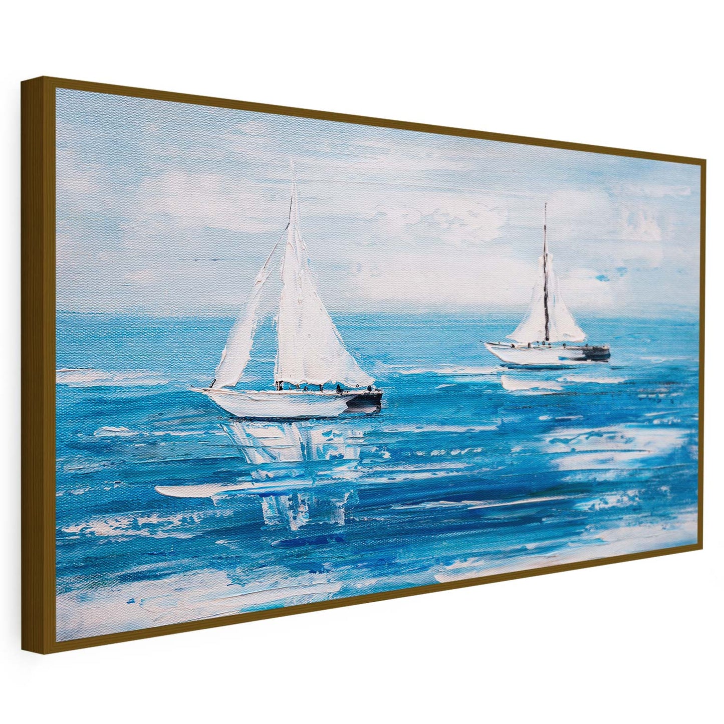 Tableau sur toile d'un navire sur la mer KWADECO