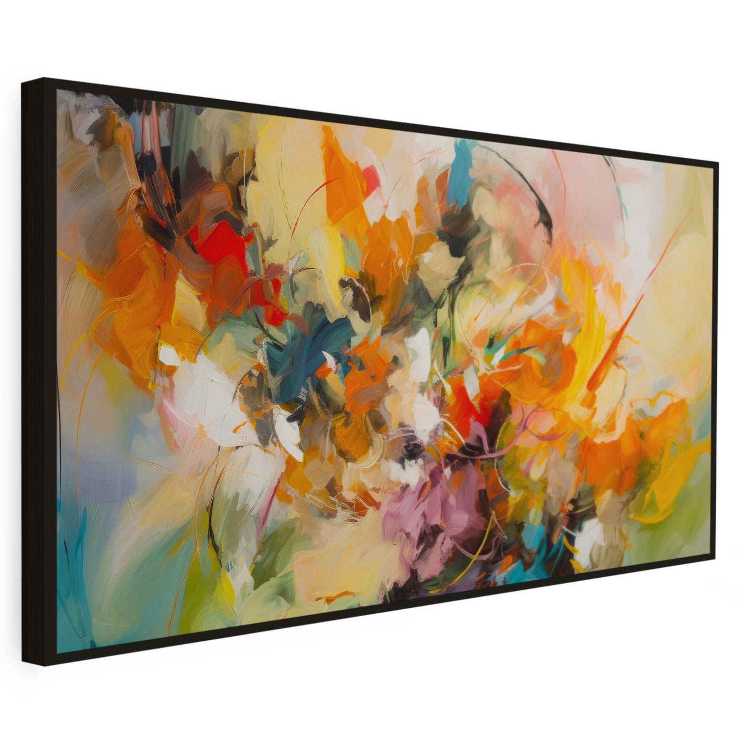 Tableau sur toile abstrait coloré KWADECO