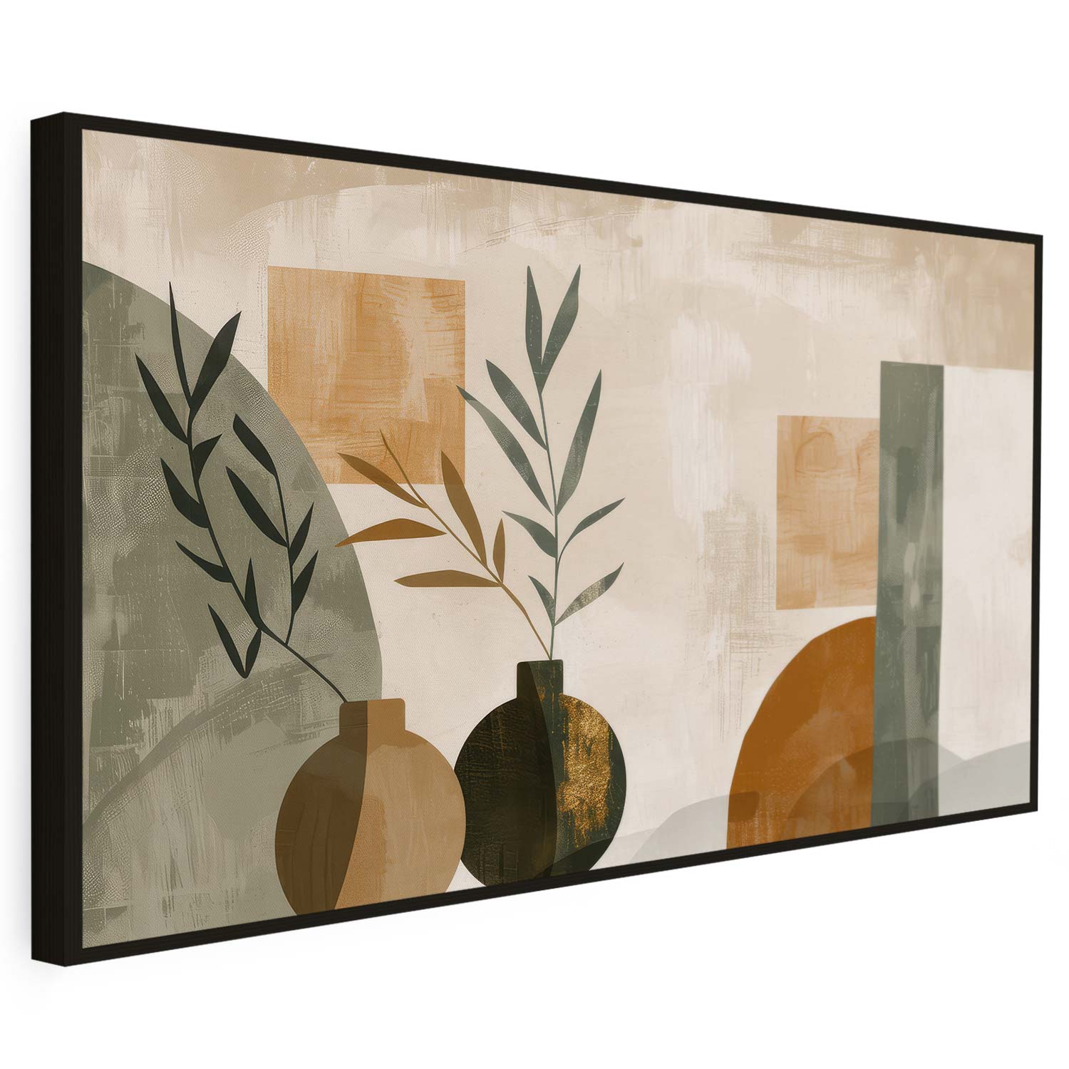 Tableau sur toile d'abstraction baho artistique KWADECO