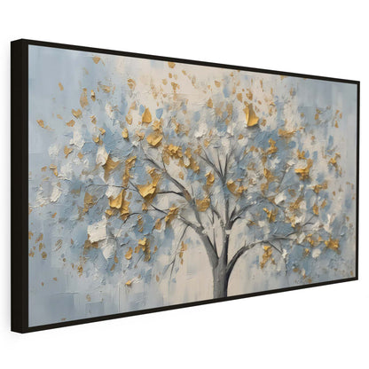 Tableau sur toile d'arbre doré effet 3d KWADECO