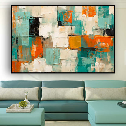Tableau sur toile de formes colorées KWADECO