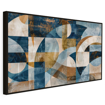 Tableau sur toile d'abstraction en formes KWADECO