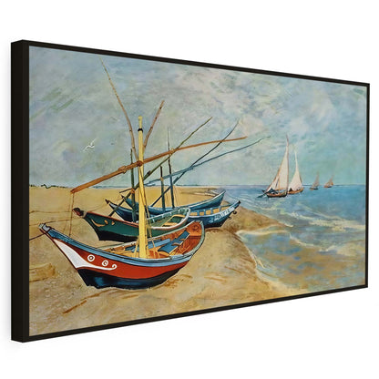 Bateaux de pêche sur la plage Van Gogh KWADECO