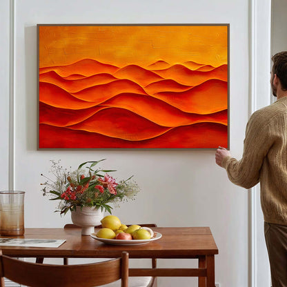 Tableau sur toile de vagues en 3D