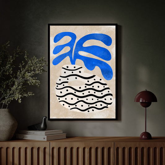 Tableau sur toile vertical bauhaus art