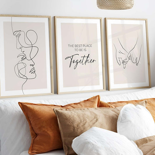 Poster sous verre together