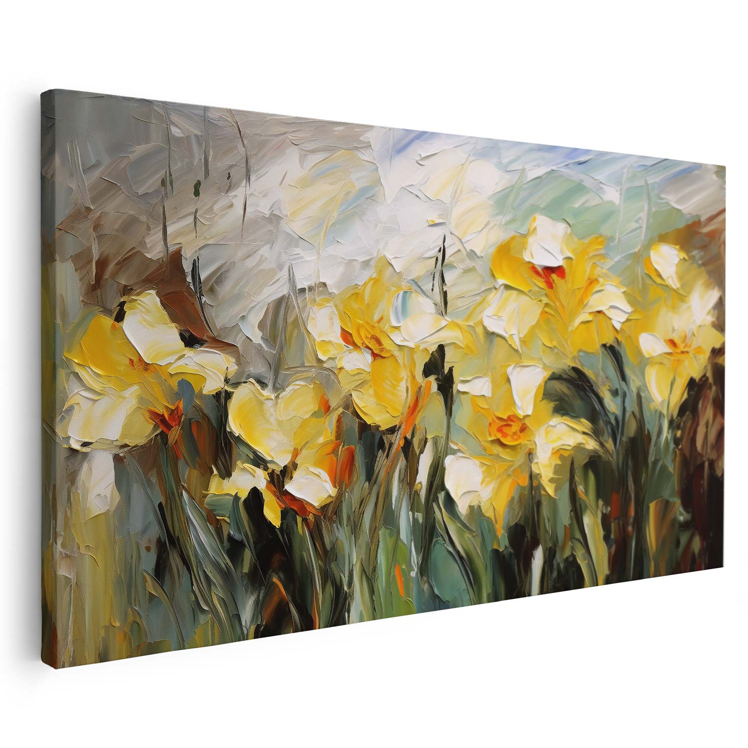 Tableau sur toile de fleurs KWADECO