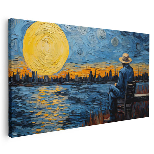 Tableau sur toile moderne style van gogh