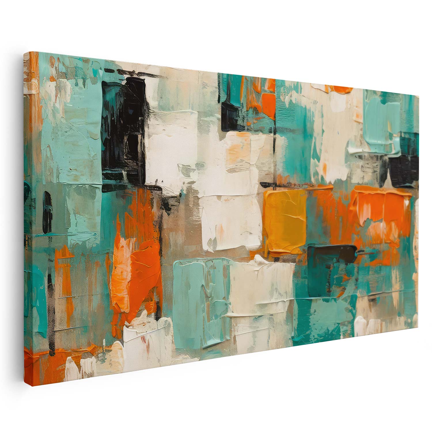 Tableau sur toile de formes colorées KWADECO