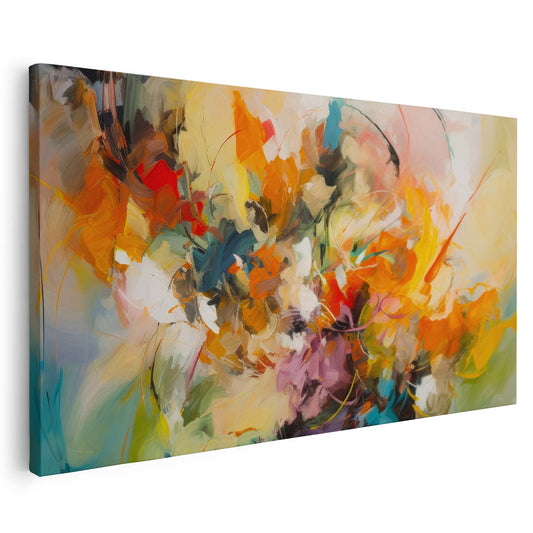Tableau sur toile abstrait coloré