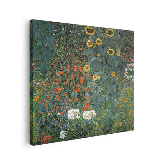 Jardin de ferme avec tournesols Gustav Klimt
