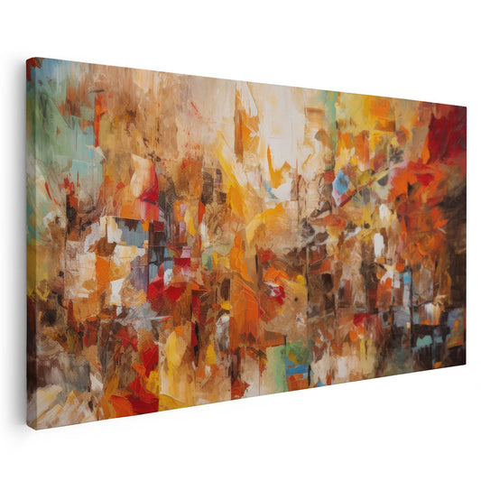 Tableau sur toile abstrait coloré artistique