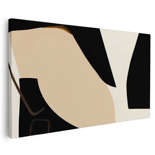 Tableau sur toile abstrait de formes minimaliste art