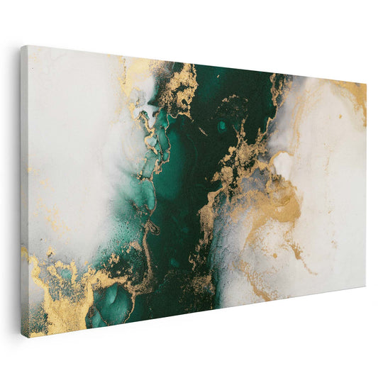 Tableau sur toile de marbre vert KWADECO