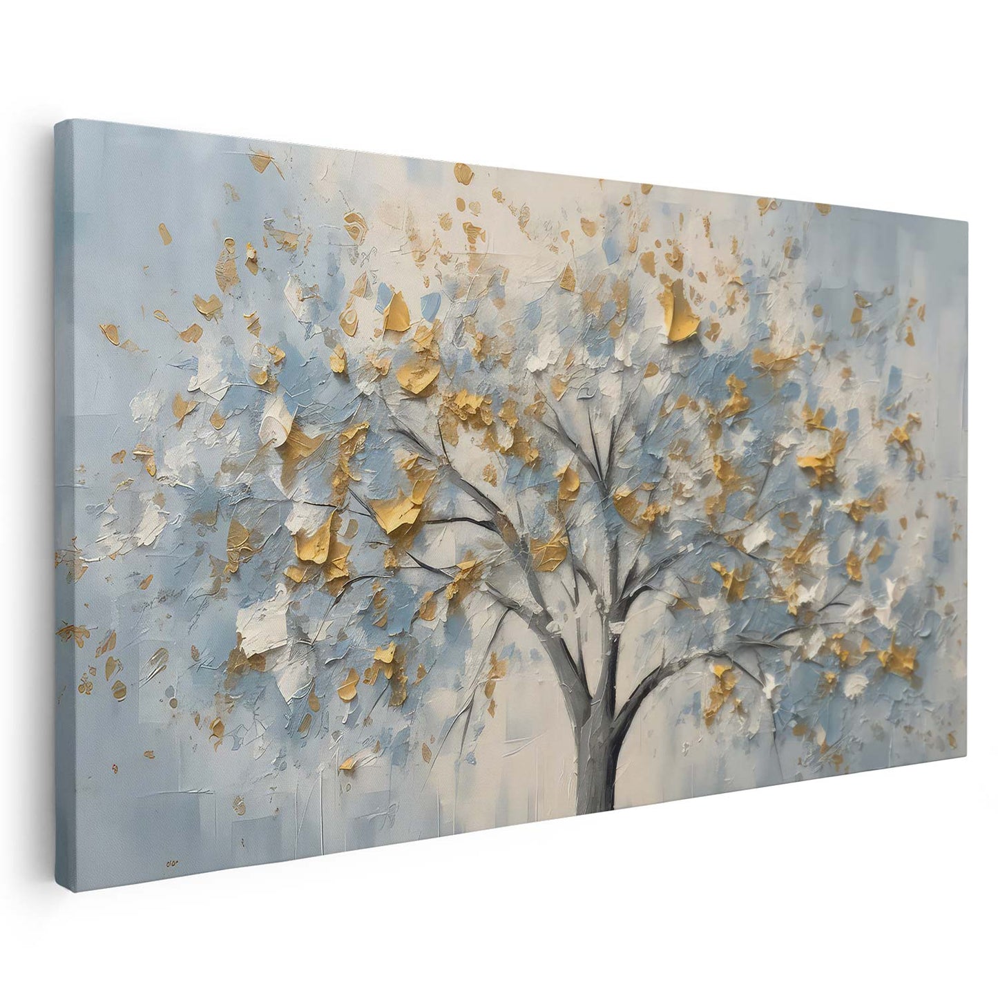 Tableau sur toile d'arbre doré effet 3d KWADECO