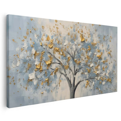 Tableau sur toile d'arbre doré effet 3d KWADECO